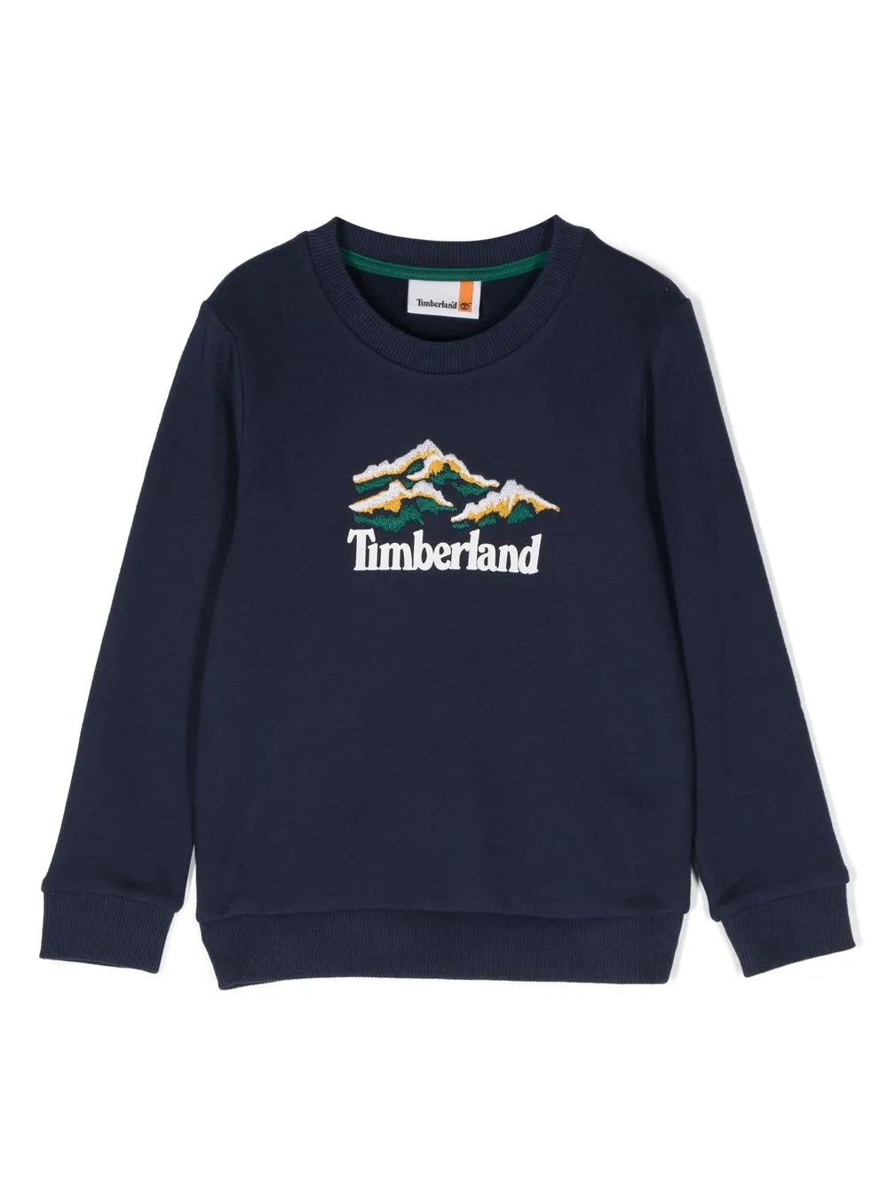 

Timberland Kids mountain logo-print sweatshirt - Blue