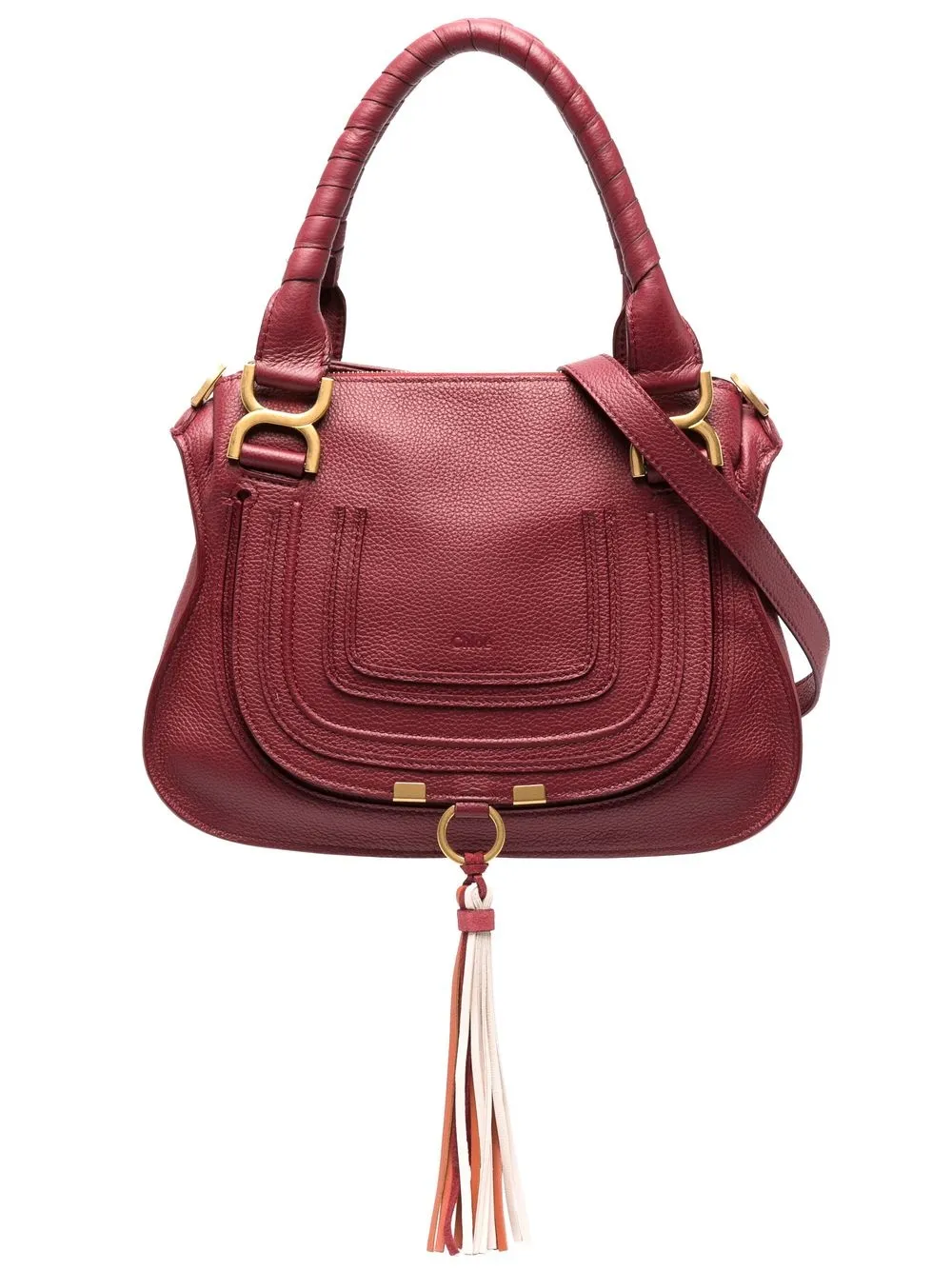 

Chloé Marcie leather tote bag - Red