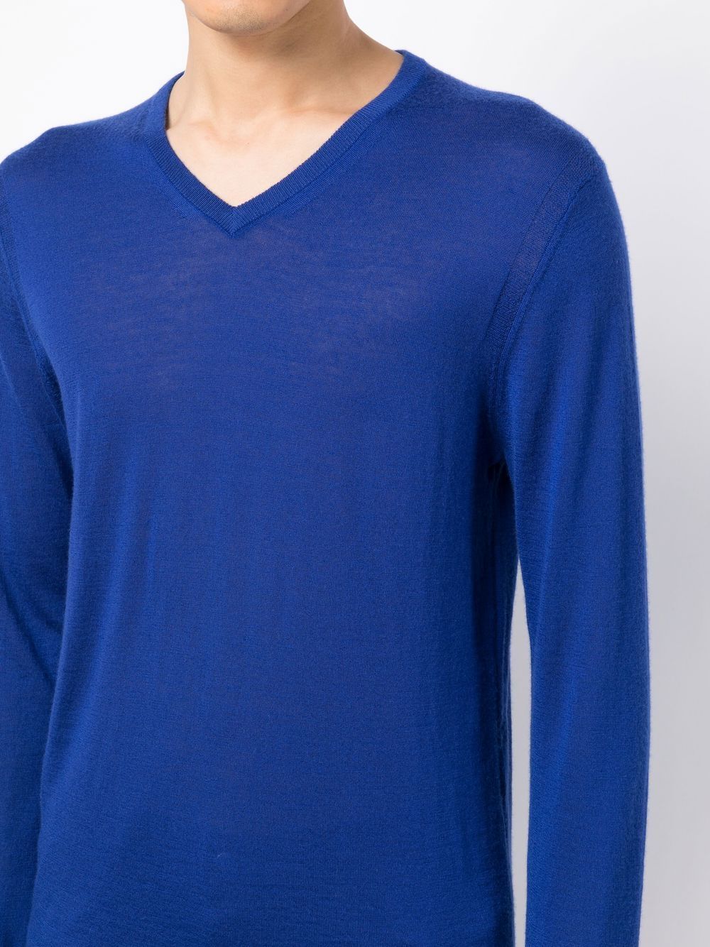 Shop N•peal The Conduit V-neck Jumper In Blue