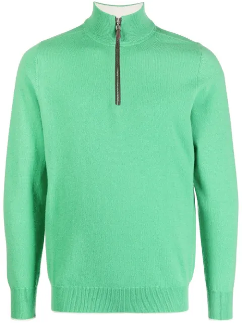 N.Peal Kaschmirpullover mit Reißverschluss