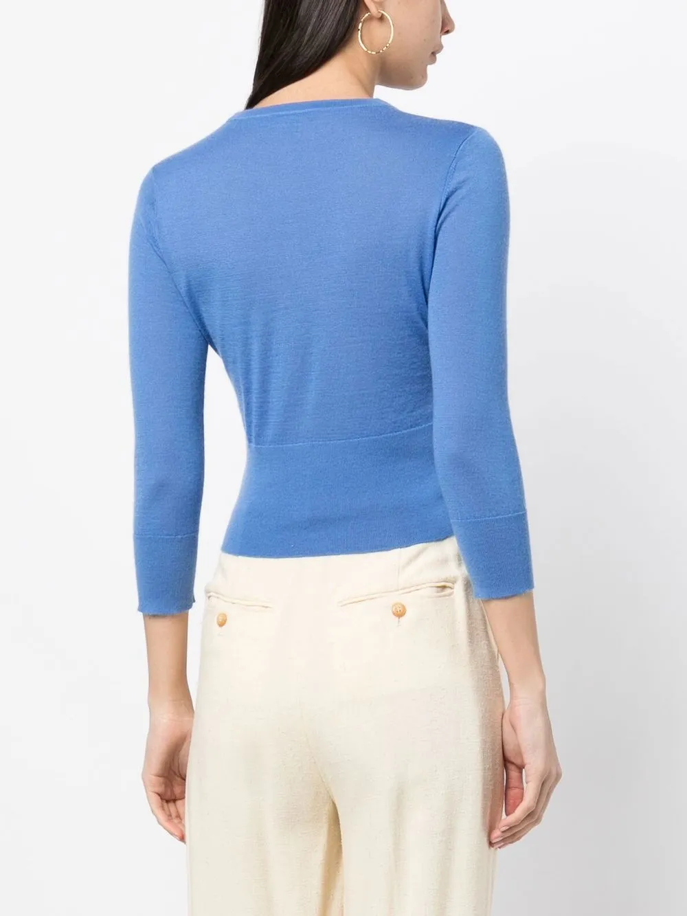 N•peal Fein Gestrickter Pullover In Blue