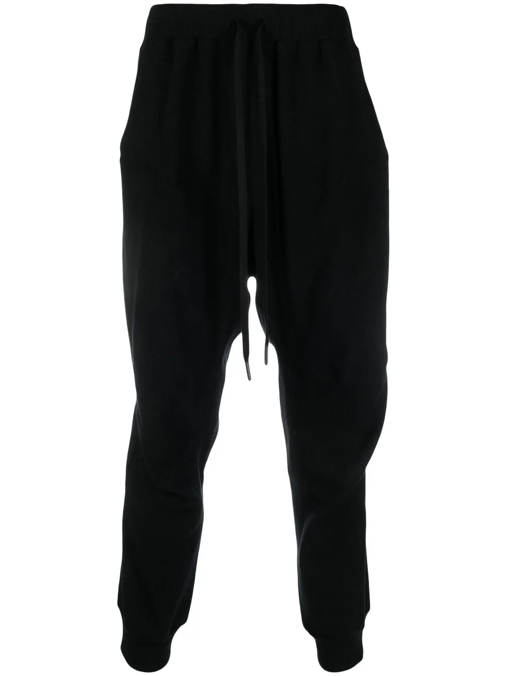 

Andrea Ya'aqov tapered drawstring cashmere trousers - Black