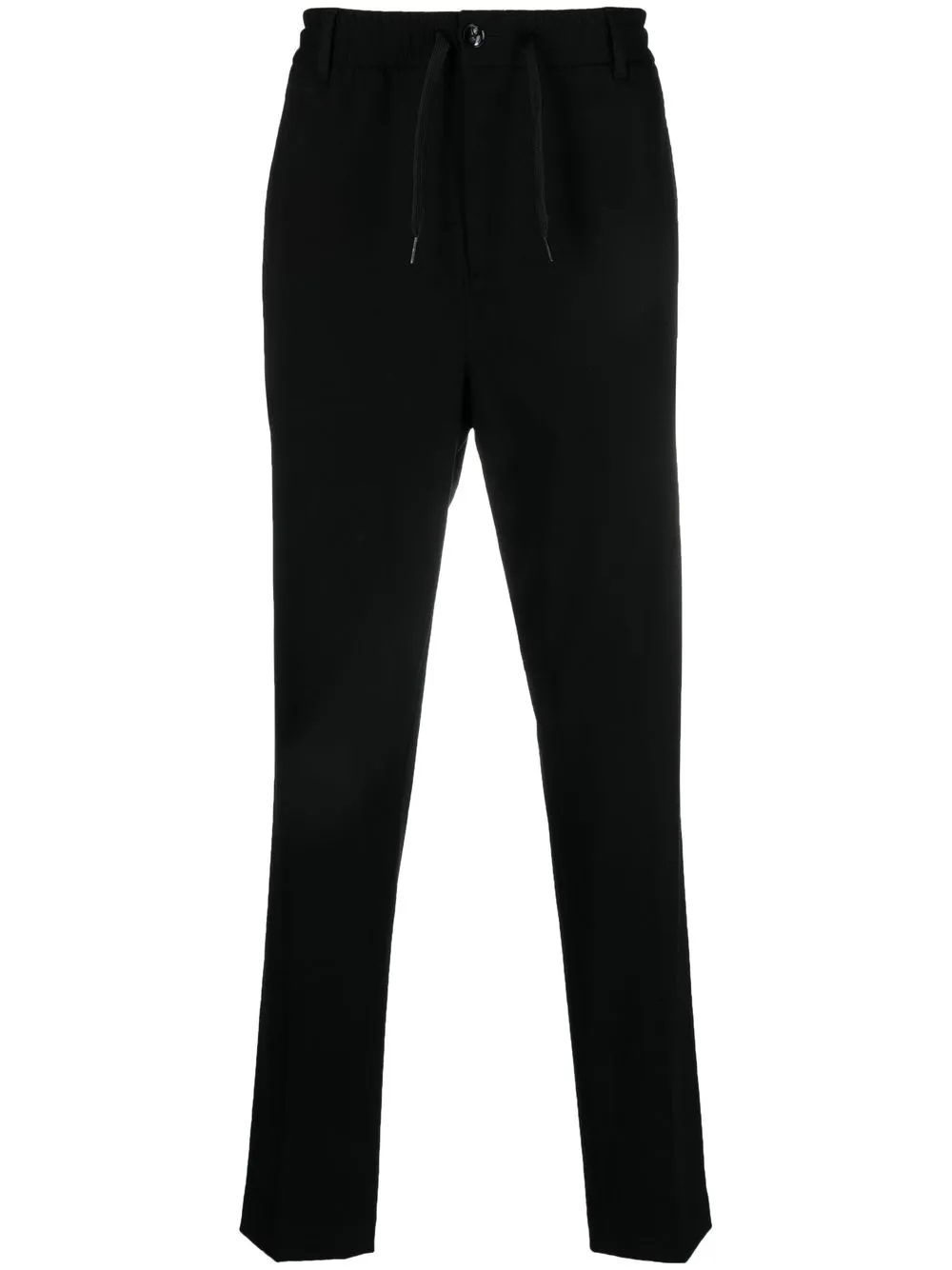

Emporio Armani tapered drawstring-waist trousers - Black