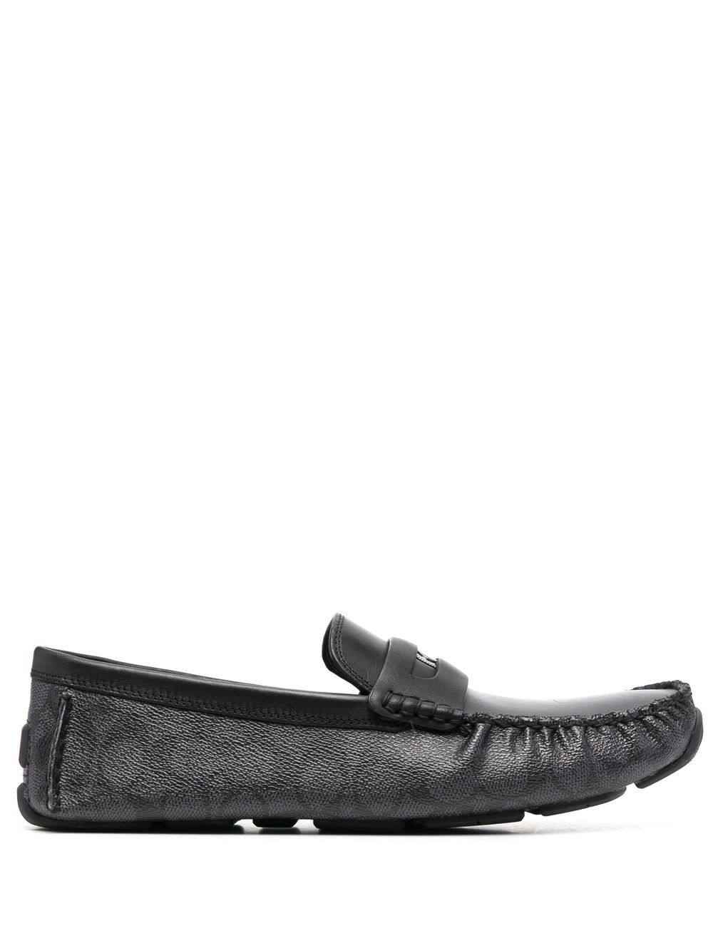 Coach signature hot sale loafers