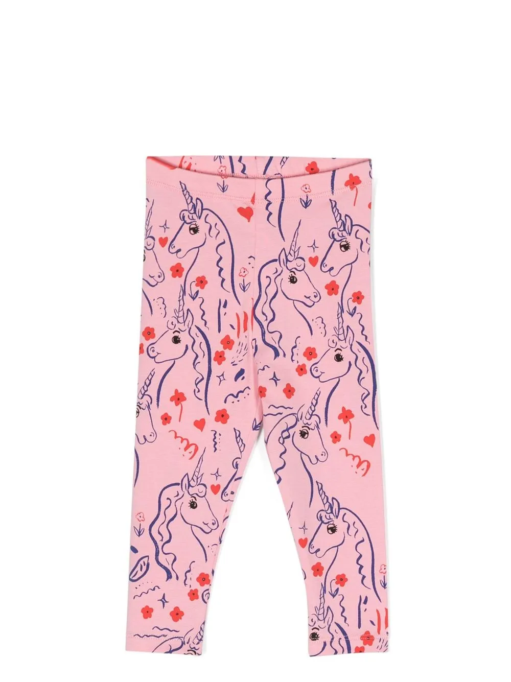 

Mini Rodini leggins con estampado gráfico de unicornios - Rosado