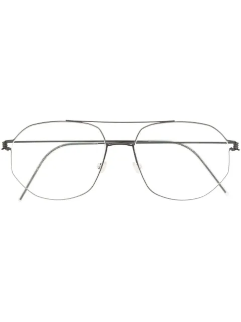 Lindberg lentes con armazón estilo piloto
