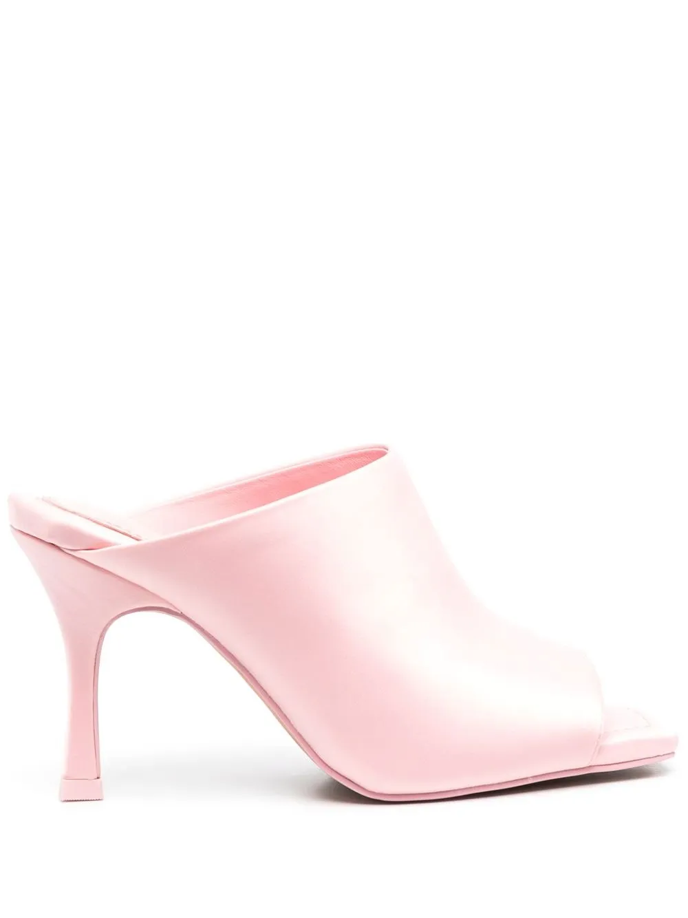 

Stine Goya 90mm leather square-toe mules - Pink