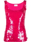 P.A.R.O.S.H. sequin-embellished tank top - Pink