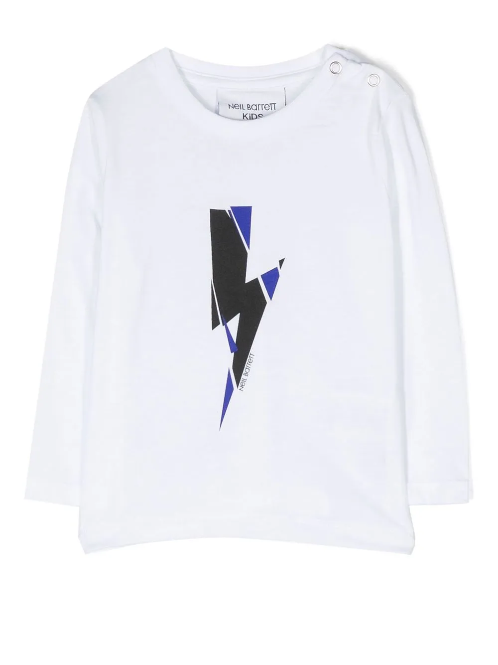 

Neil Barrett Kids lightening long sleeve T-shirt - White