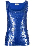 P.A.R.O.S.H. sequin-embellished tank top - Blue