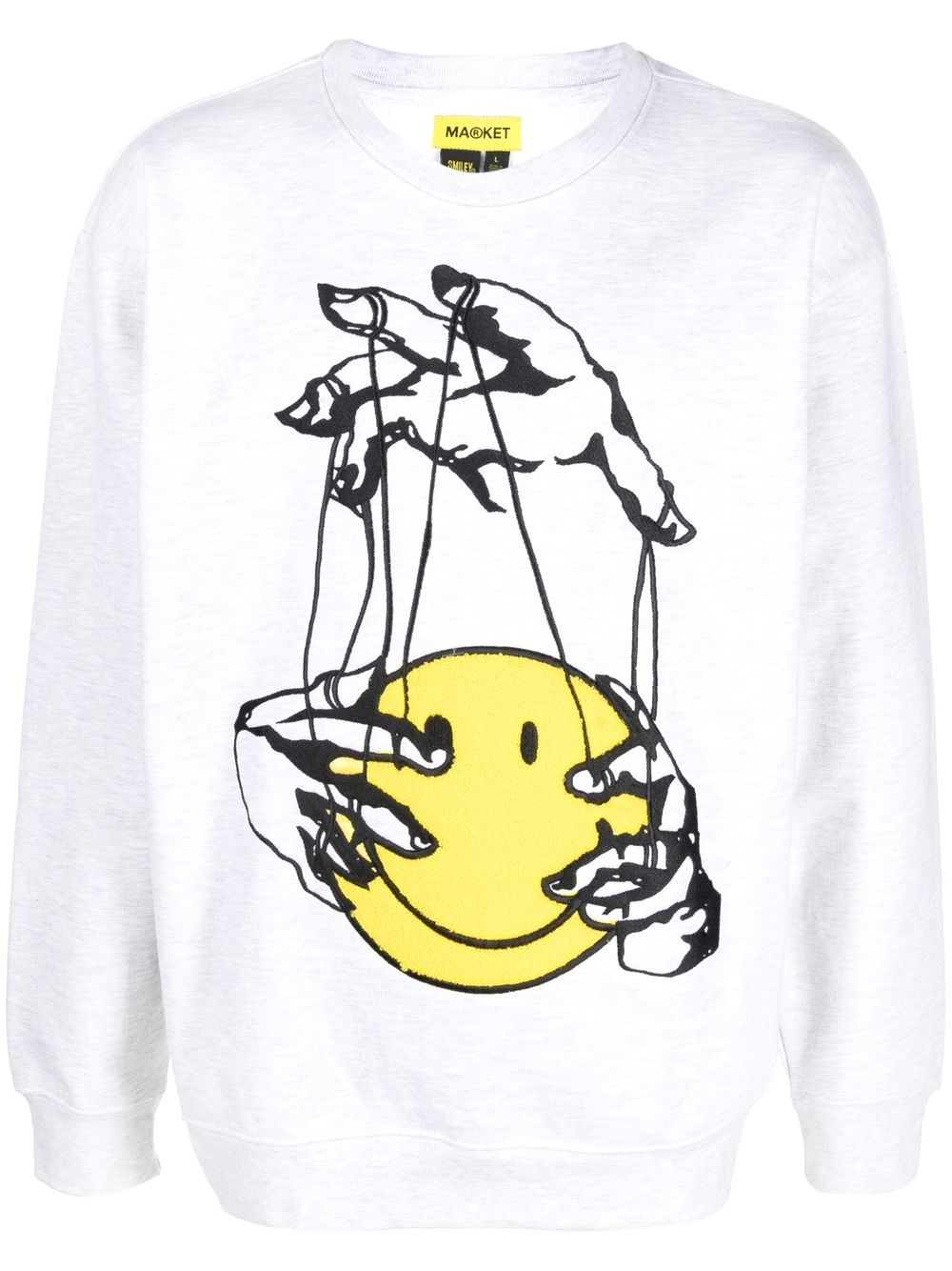 

MARKET smiley face-print sweatshirt - Grey