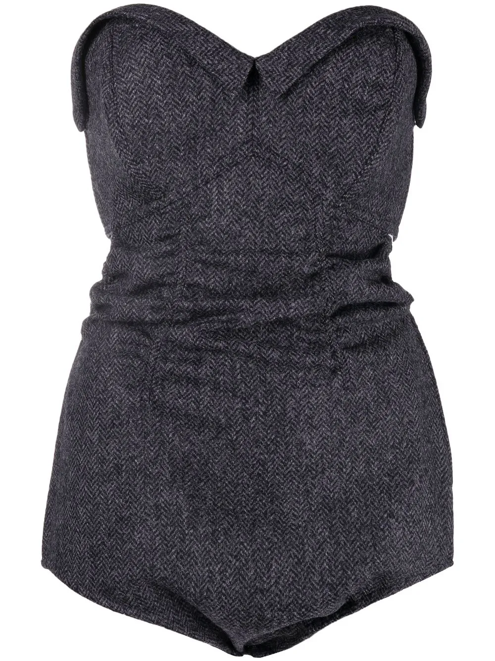 

Maison Margiela herringbone wool top - Grey