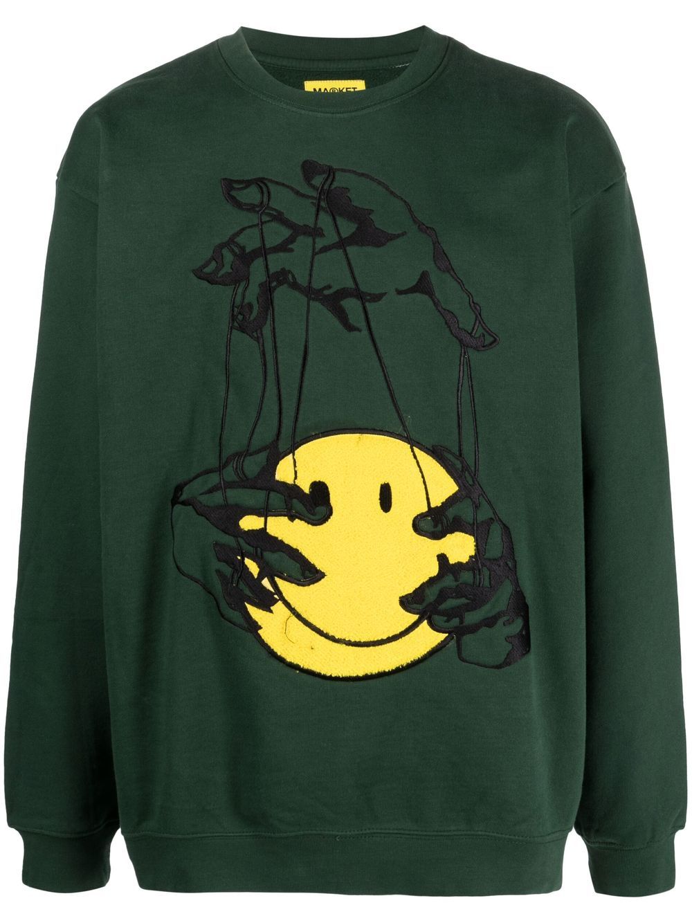 

MARKET Smiley Marionete sweatshirt - Green