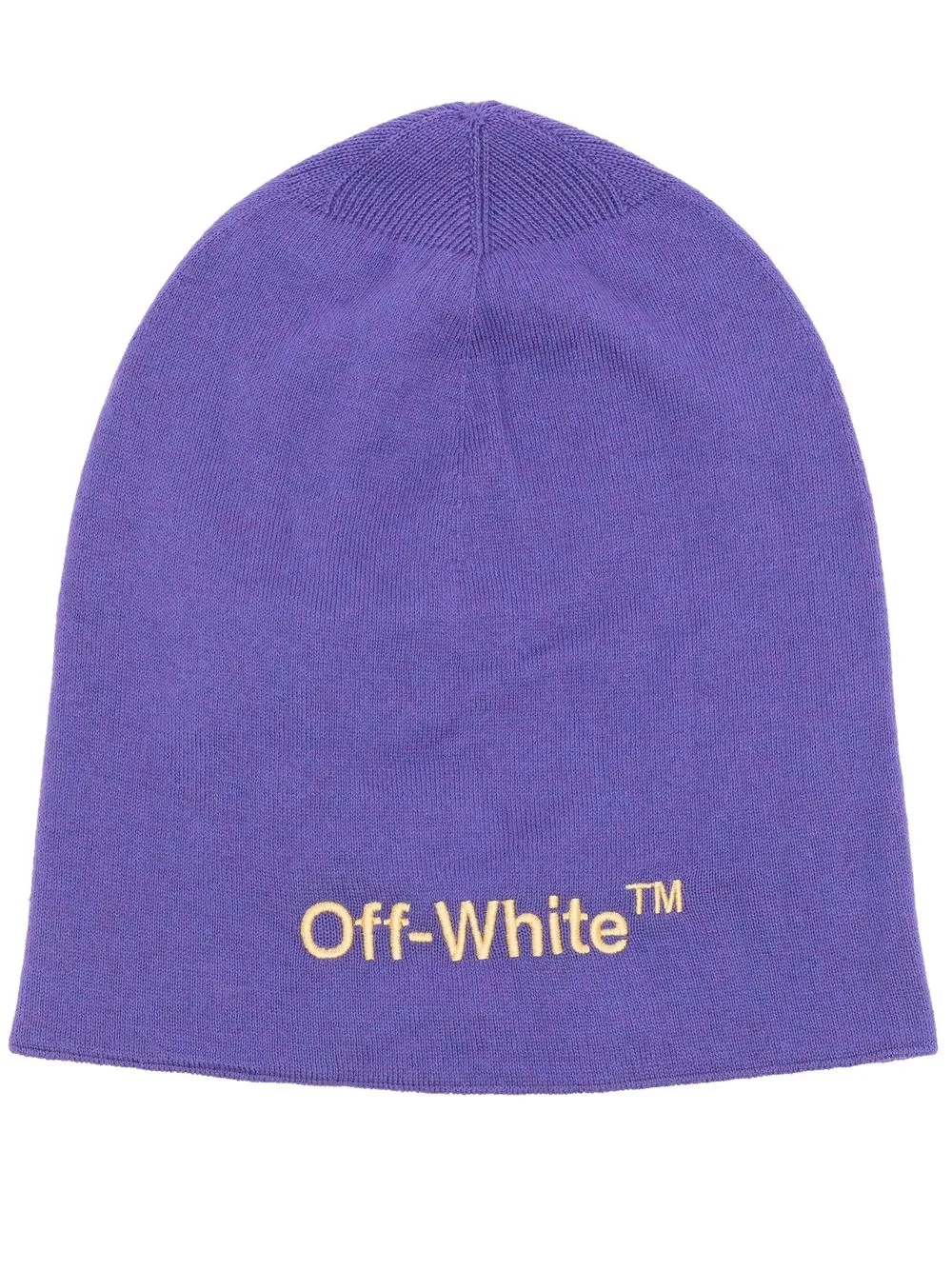 

Off-White gorro con logo bordado - Morado