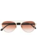 Matsuda pilot-frame sunglasses - Gold