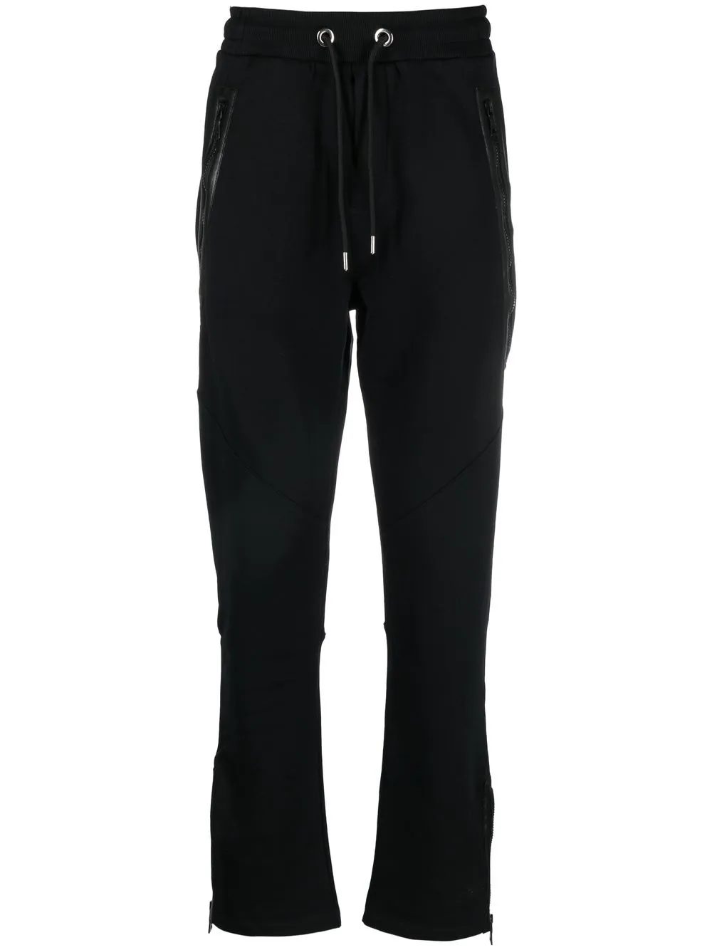 

LES HOMMES drawstring-fastening track pants - Black