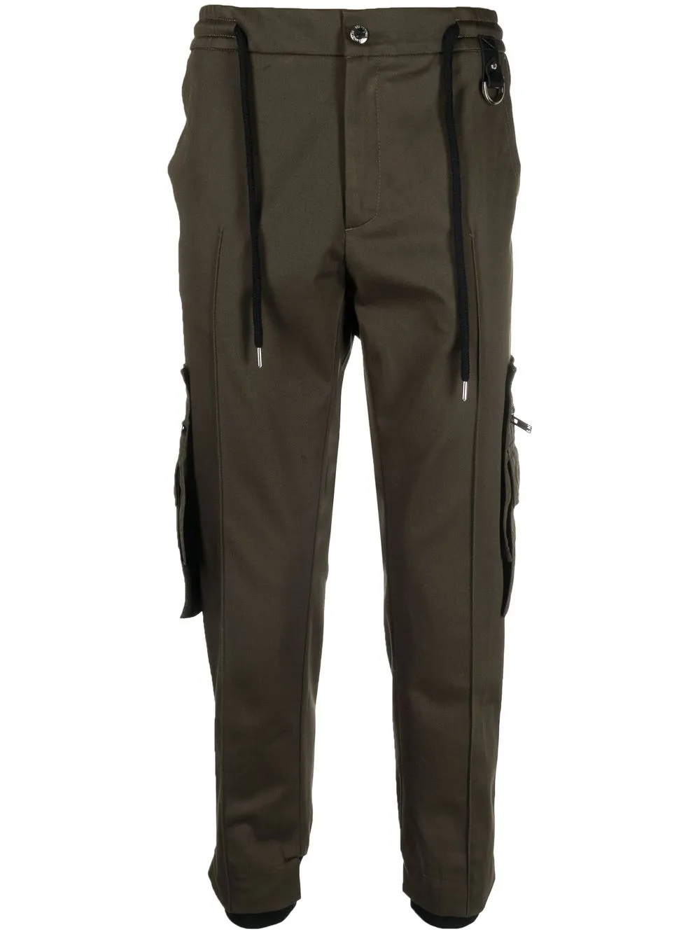 

LES HOMMES cropped-leg cargo trousers - Green