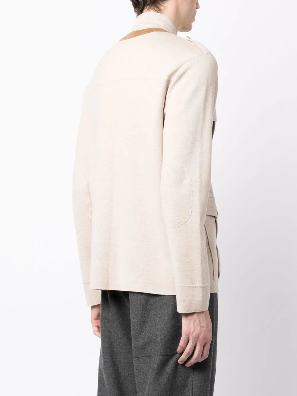 N.Peal Safari ribknit Jacket Farfetch