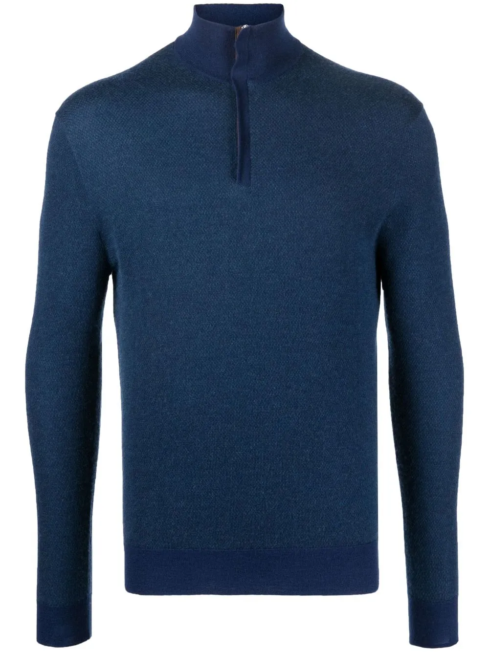 

N.Peal half-zip knitted jumper - Blue