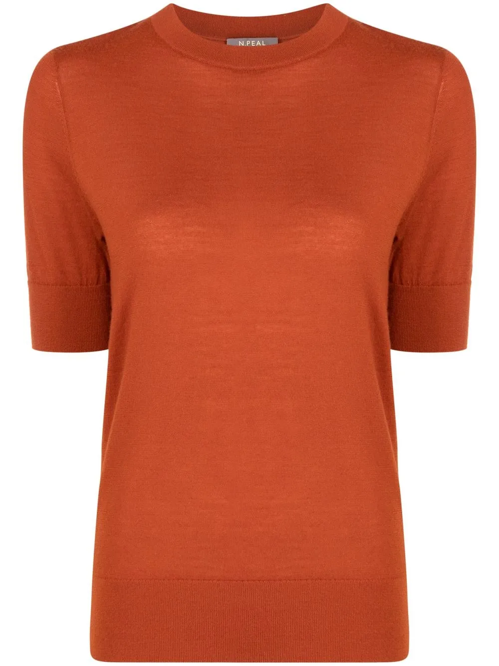 

N.Peal superfine-knit cashmere T-shirt - Orange