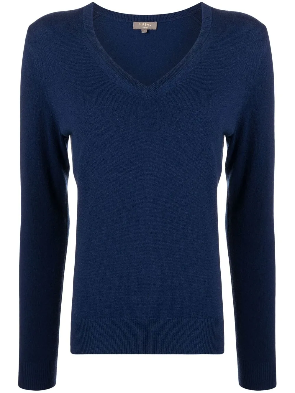 

N.Peal V-neck organic cashmere jumper - Blue