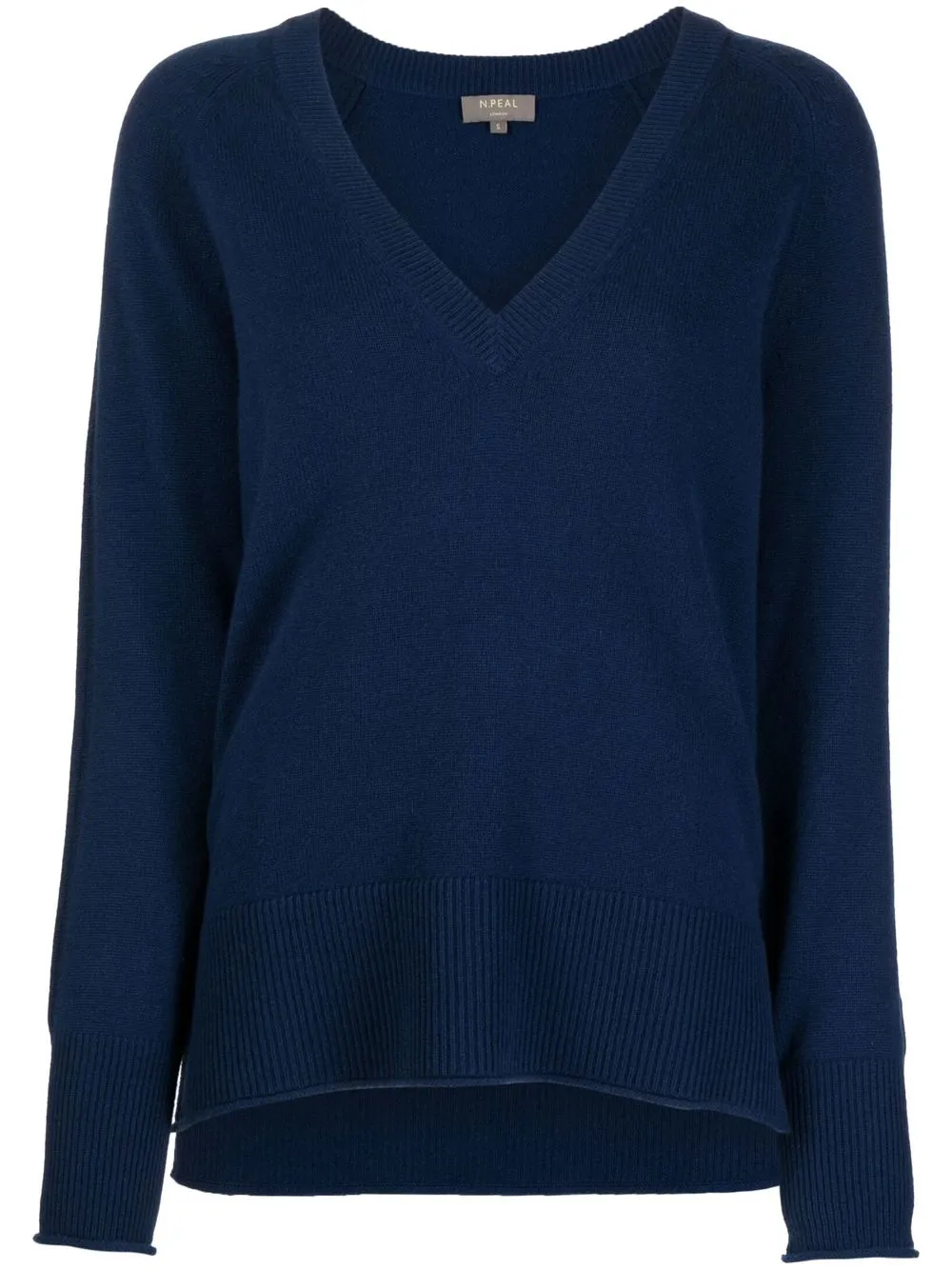 

N.Peal fine-knit V-neck jumper - Blue