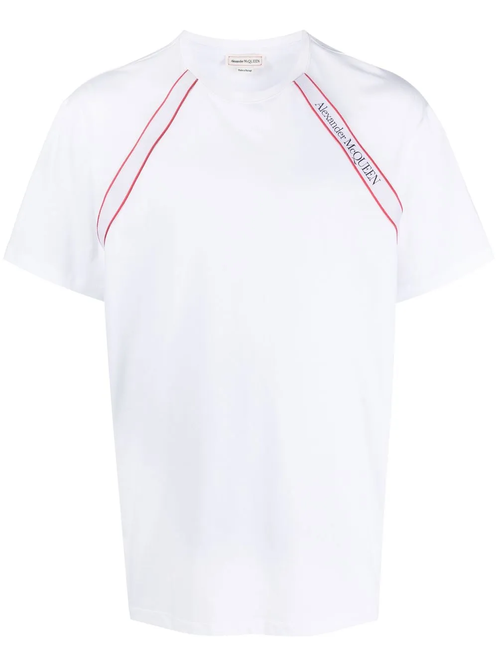 

Alexander McQueen playera con logo estampado - Blanco
