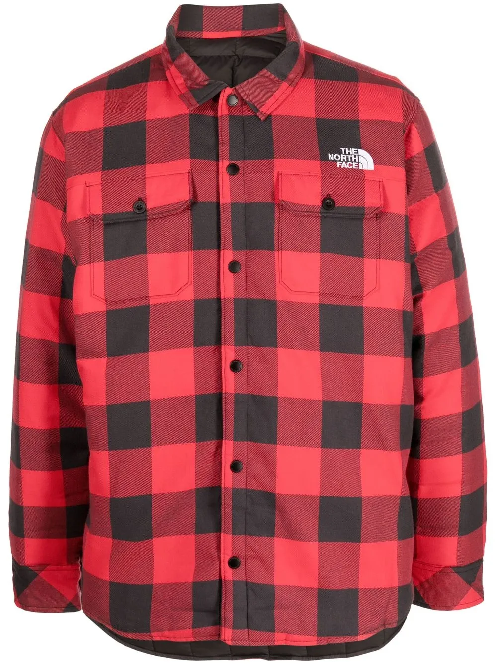 

The North Face logo-embroidered checked shirt