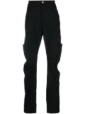 Andrea Ya'aqov straight-leg cargo trousers - Black
