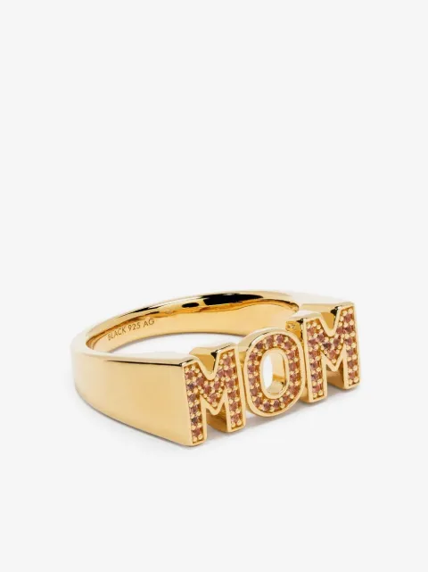 Maria Black Mom crystal-embelished ring