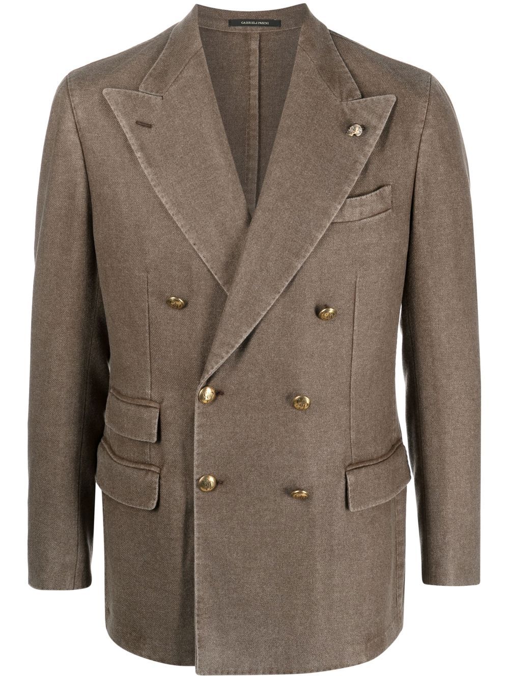 

Gabriele Pasini double-breasted peak-lapel blazer - Brown