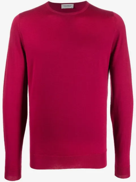 John Smedley suéter tejido con cuello redondo