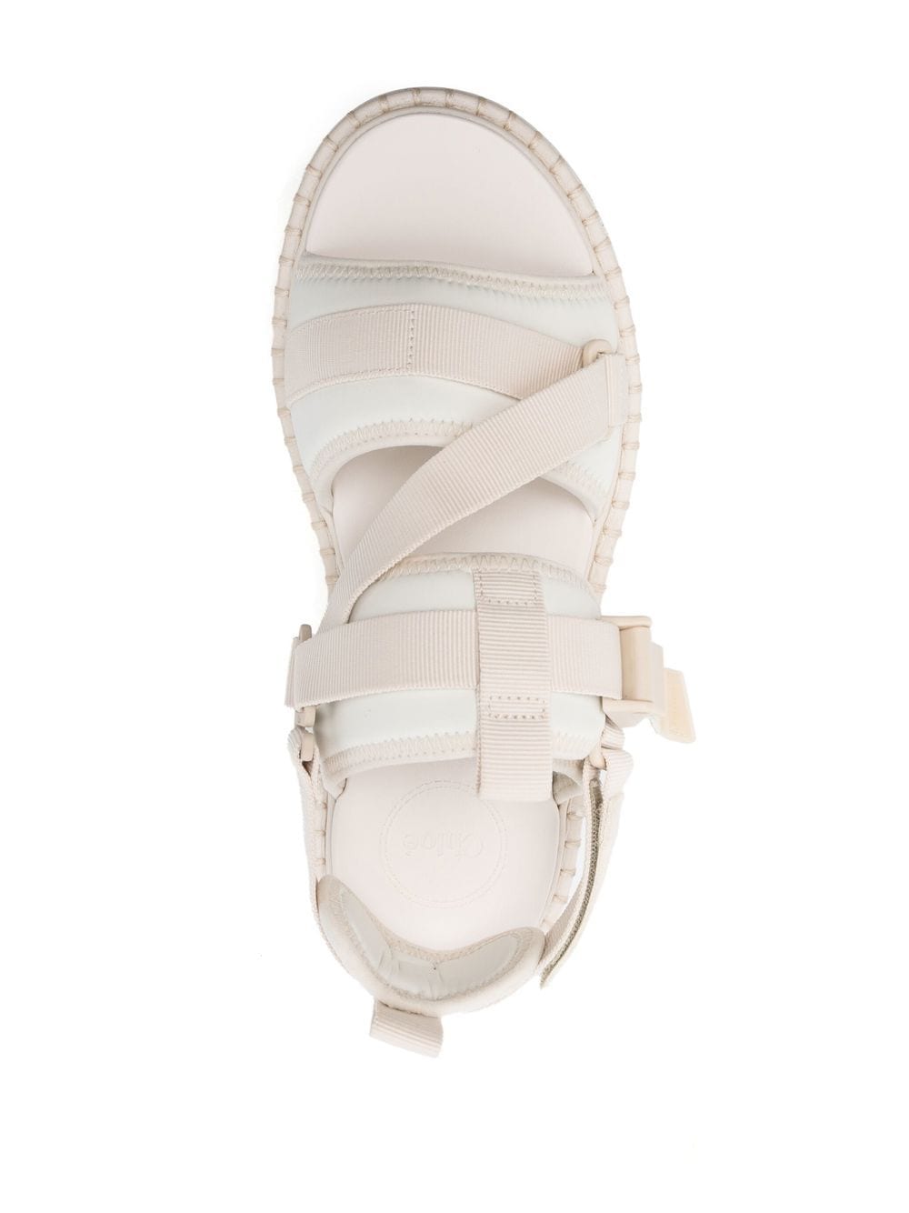 Shop Chloé Lillii Flat Sandal In White