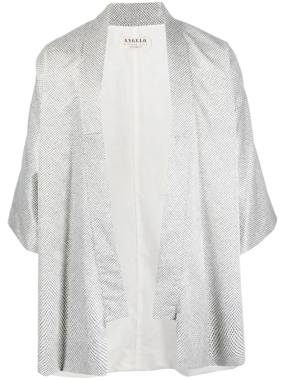 

A.N.G.E.L.O. Vintage Cult 1970s silk kimono jacket - White