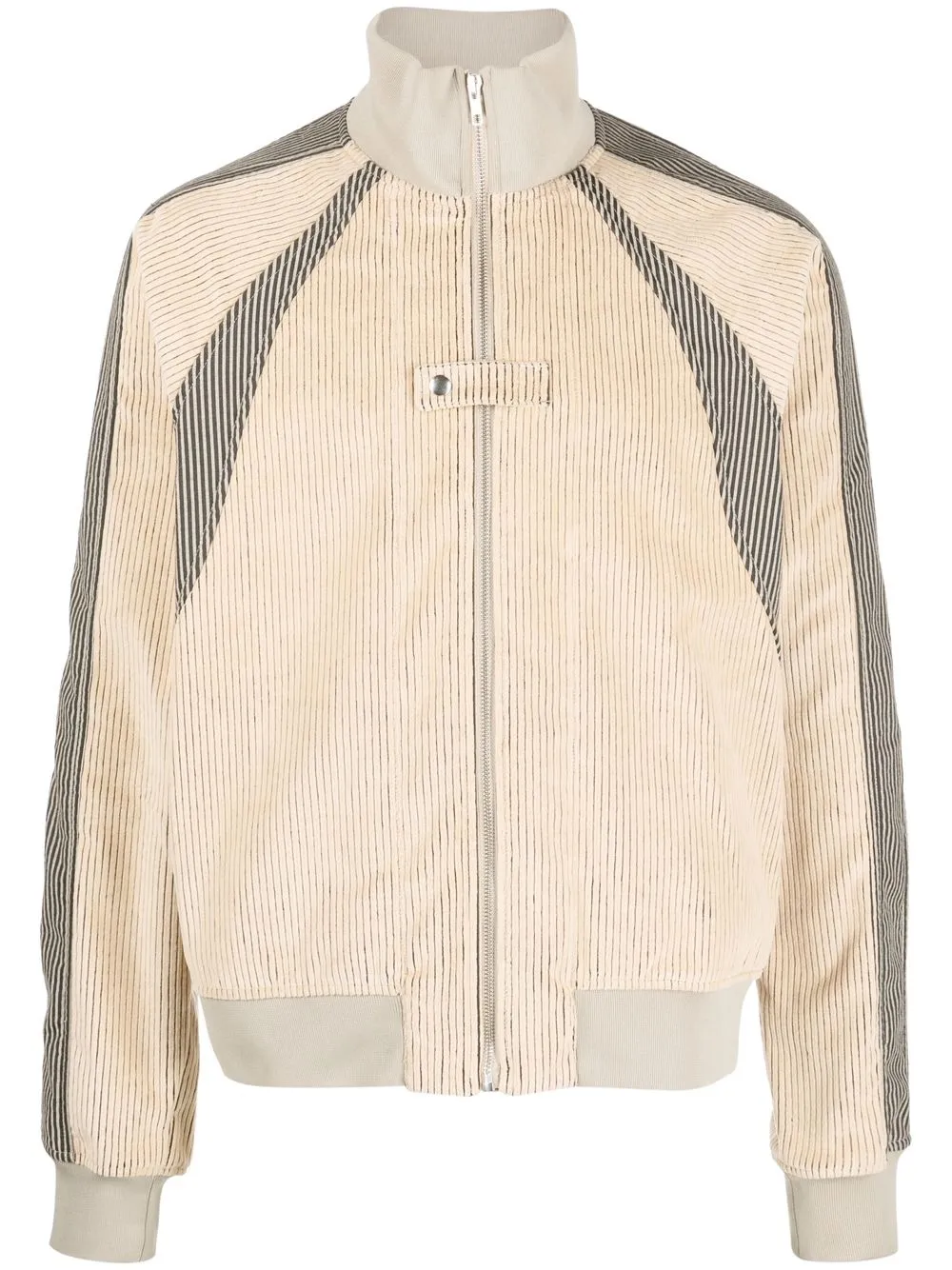 

RANRA striped panelled bomber-jacket - Neutrals