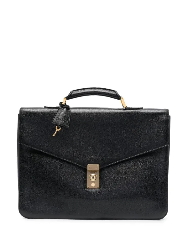 CHANEL Pre-Owned 1990s レザービジネスバッグ | ブラック | FARFETCH JP