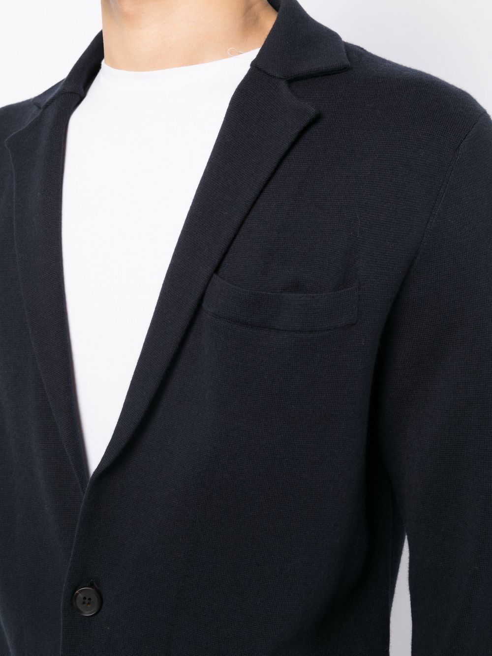 Shop N•peal Single-breasted Cotton-cashmere Blazer In Black