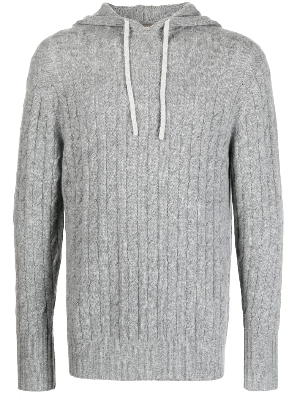 

N.Peal cashmere cable-knit hoodie - Grey