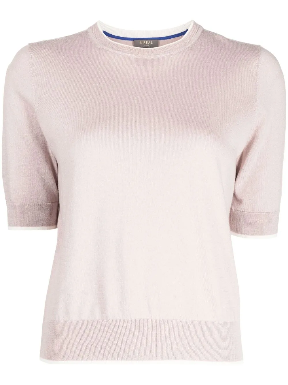 fine knit cotton-cashmere top