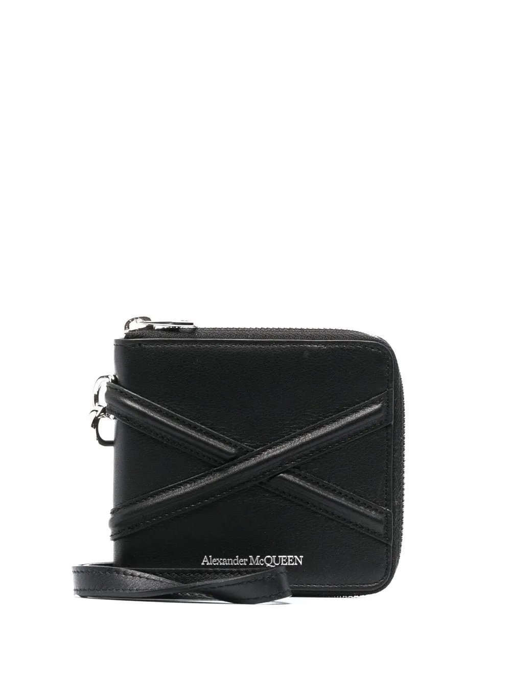 

Alexander McQueen zip-up bifold leather wallet - Black