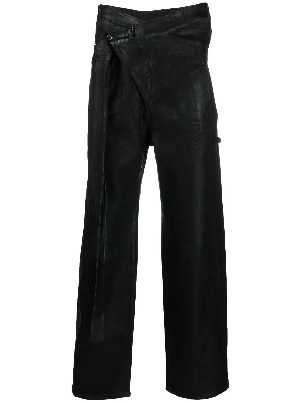 

Ottolinger straight-leg wrap jeans - Black