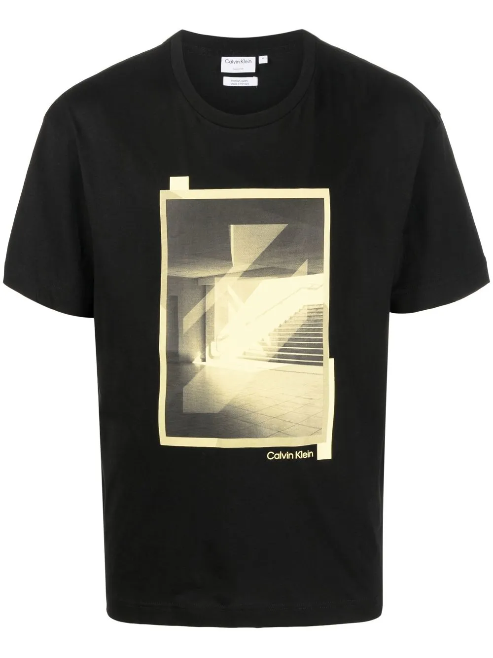 

Calvin Klein graphic logo print cotton T-shirt - Black