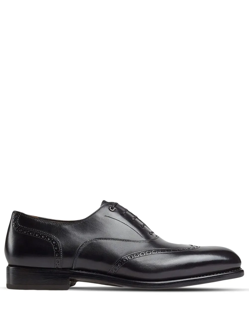 Ferragamo Gancini leren Oxford schoenen Zwart
