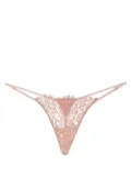 Kiki de Montparnasse beaded lace G-string - Pink