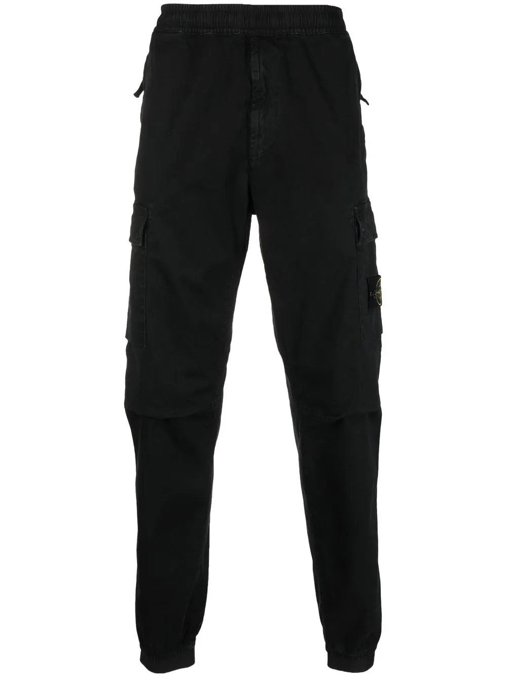 

Stone Island logo patch cargo trousers - Black