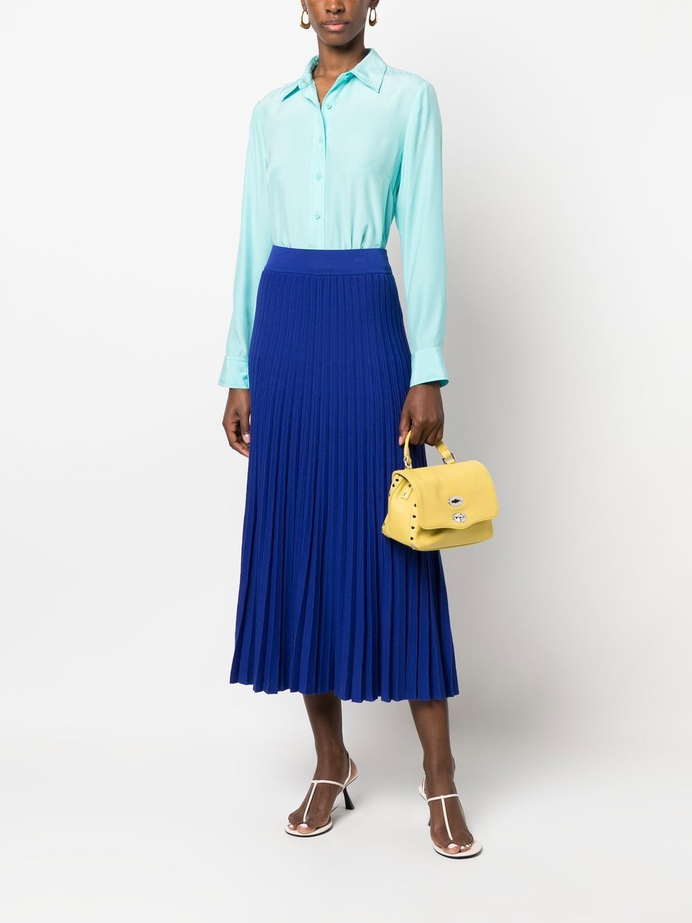 Image 2 of P.A.R.O.S.H. pleated midi skirt