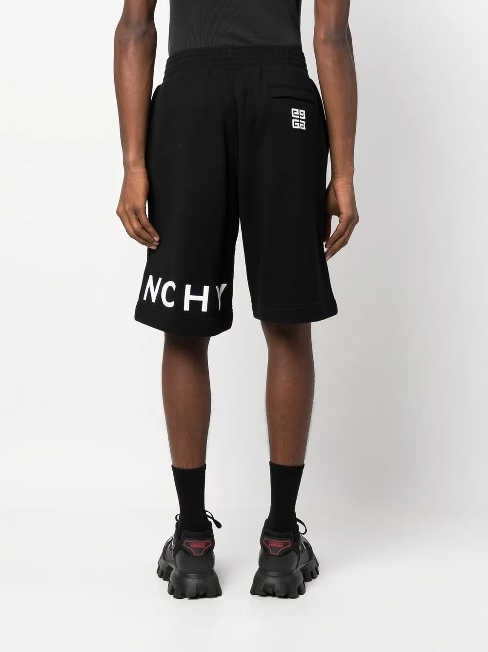 Givenchy Trainingsshorts met logoprint Zwart