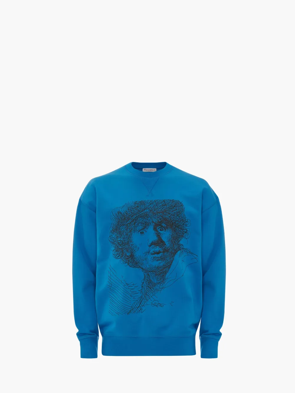 Jw Anderson Rembrandt Embroidered Sweatshirt In Blue