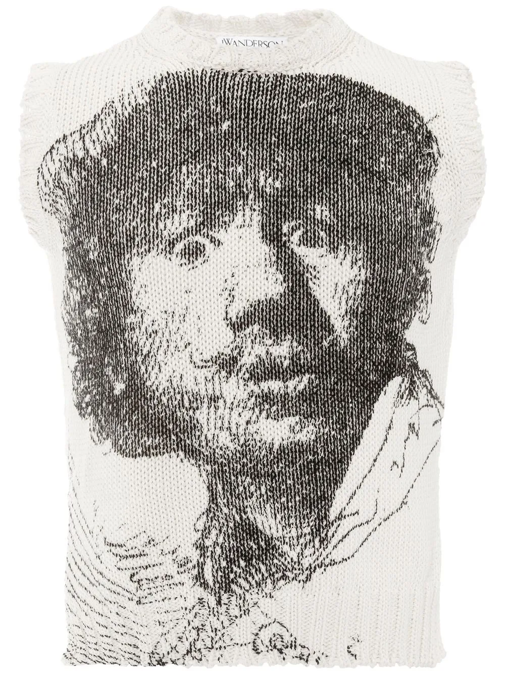 

JW Anderson Rembrandt knitted vest - White