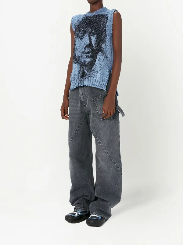 JW Anderson Rembrandt Knitted Vest - Farfetch
